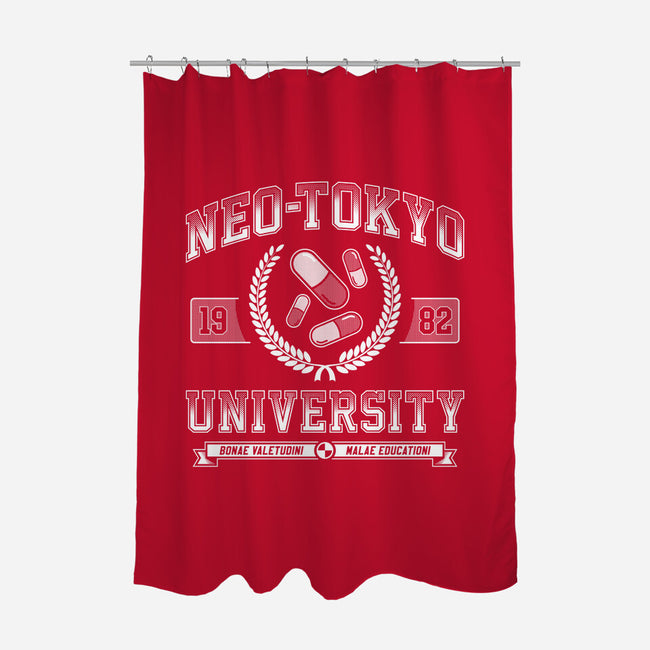 Neo-Tokyo University-none polyester shower curtain-DCLawrence