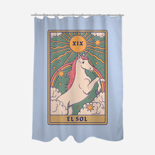 Unicorn Tarot-none polyester shower curtain-Thiago Correa