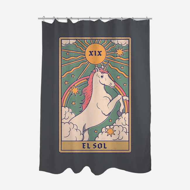 Unicorn Tarot-none polyester shower curtain-Thiago Correa