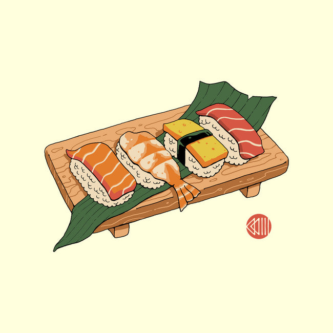 Sushi Ukiyo-E-mens basic tee-vp021