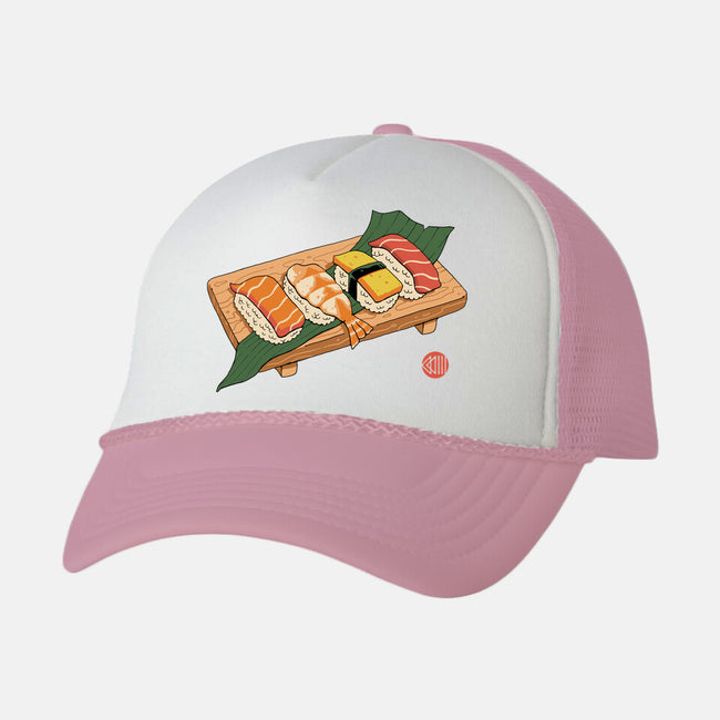 Sushi Ukiyo-E-unisex trucker hat-vp021