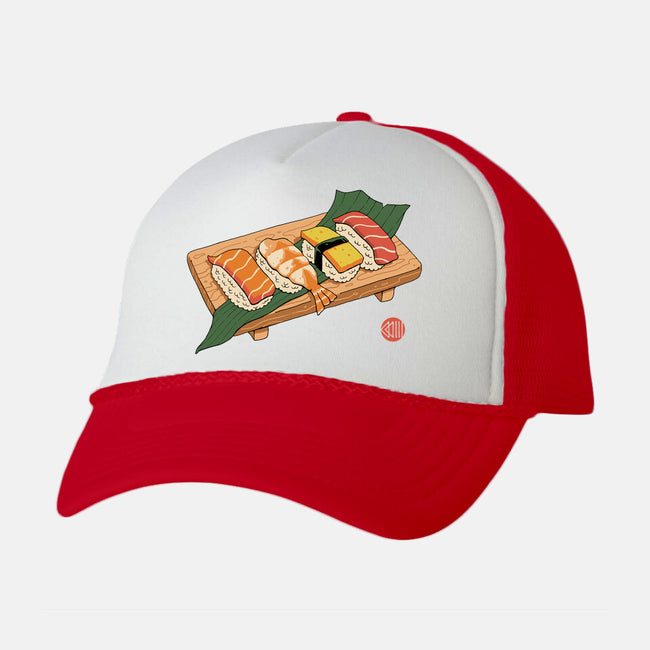 Sushi Ukiyo-E-unisex trucker hat-vp021
