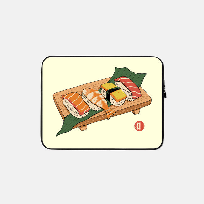 Sushi Ukiyo-E-none zippered laptop sleeve-vp021