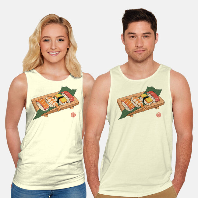 Sushi Ukiyo-E-unisex basic tank-vp021