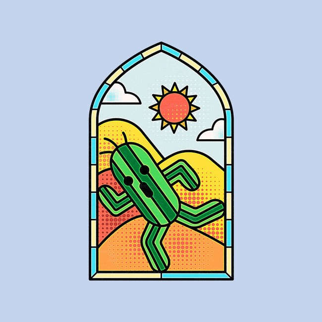 Stained Glass Cactuar-none stretched canvas-Logozaste