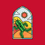 Stained Glass Cactuar-none polyester shower curtain-Logozaste