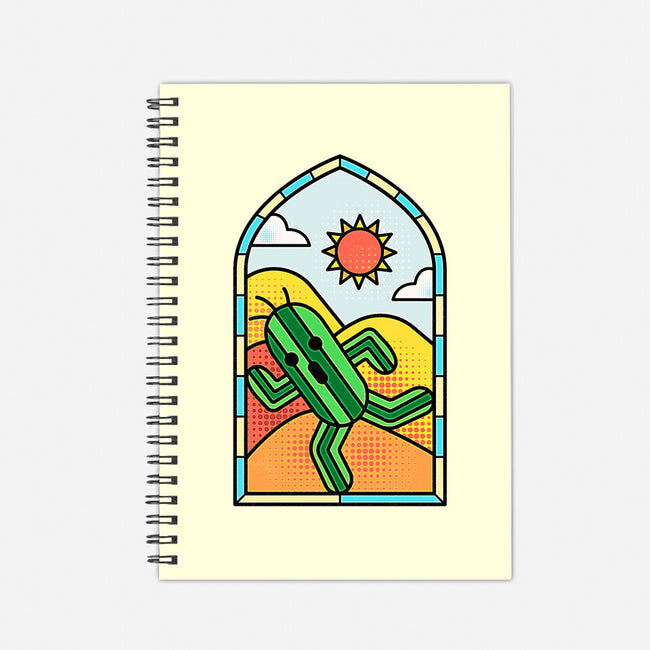 Stained Glass Cactuar-none dot grid notebook-Logozaste