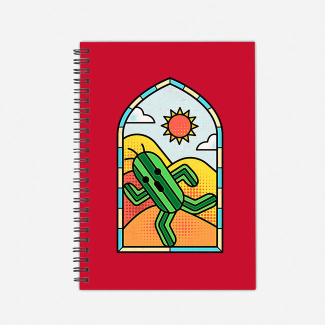 Stained Glass Cactuar-none dot grid notebook-Logozaste