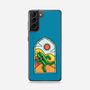 Stained Glass Cactuar-samsung snap phone case-Logozaste