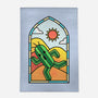 Stained Glass Cactuar-none outdoor rug-Logozaste
