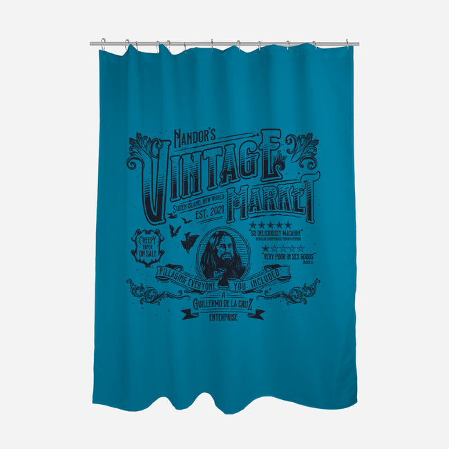 Vintage Market-none polyester shower curtain-teesgeex