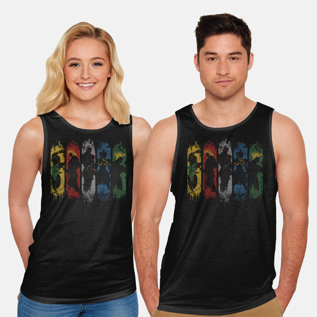 Shadow Fighters-unisex basic tank-Skullpy