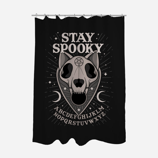 Spooky Time-none polyester shower curtain-Thiago Correa