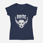 Heavy Metal Bride-womens v-neck tee-Getsousa!