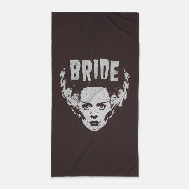 Heavy Metal Bride-none beach towel-Getsousa!