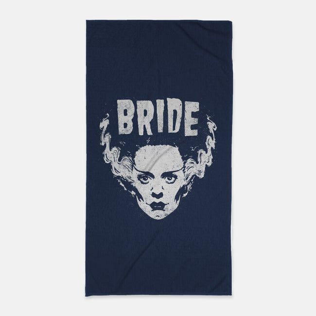 Heavy Metal Bride-none beach towel-Getsousa!