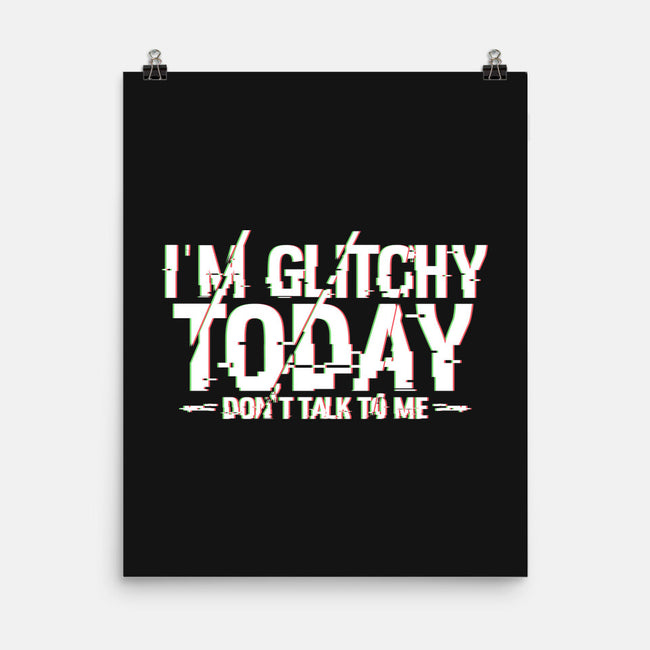 Glitchy-none matte poster-Astoumix