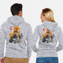 Moon Samurai-unisex zip-up sweatshirt-heydale