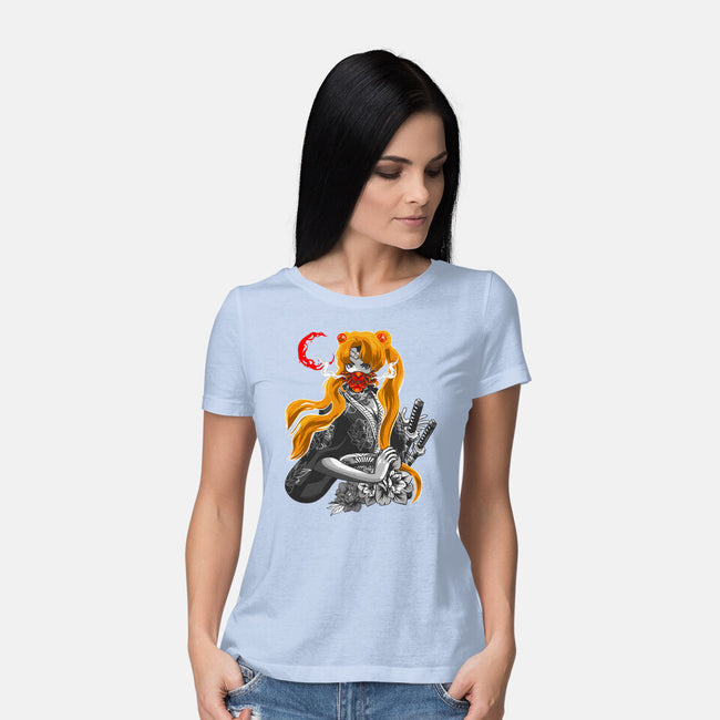 Moon Samurai-womens basic tee-heydale