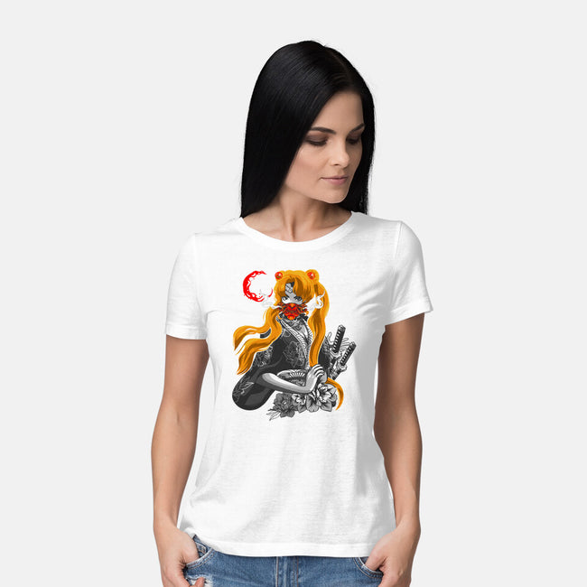 Moon Samurai-womens basic tee-heydale