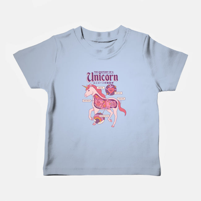 The Anatomy Of A Unicorn-baby basic tee-Thiago Correa