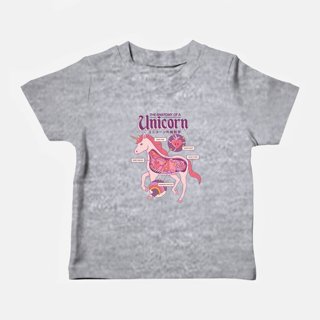 The Anatomy Of A Unicorn-baby basic tee-Thiago Correa