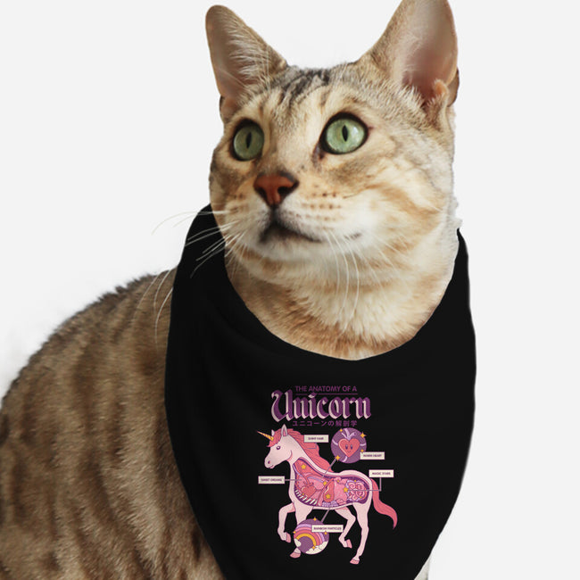 The Anatomy Of A Unicorn-cat bandana pet collar-Thiago Correa