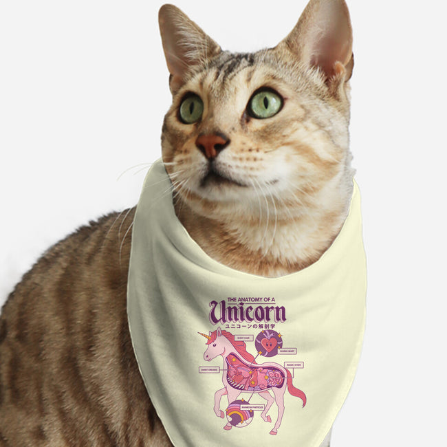 The Anatomy Of A Unicorn-cat bandana pet collar-Thiago Correa