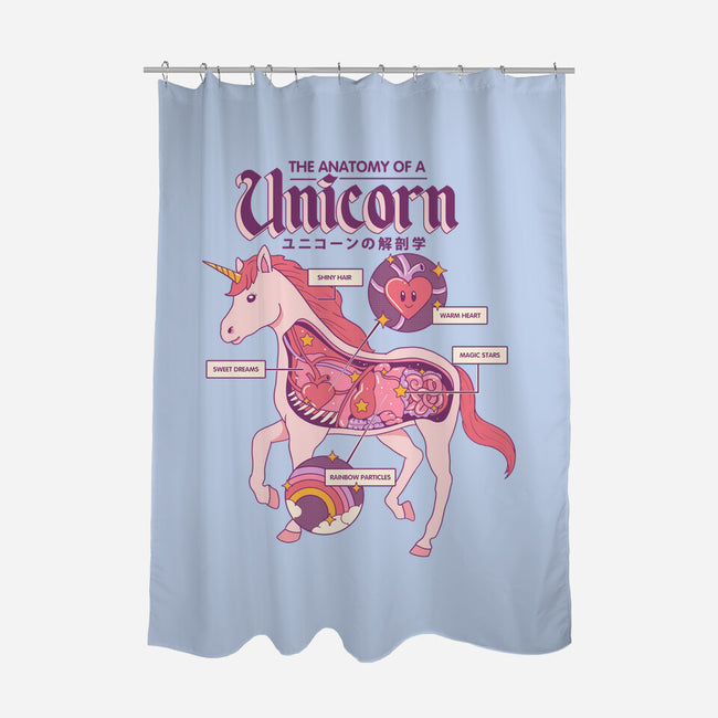 The Anatomy Of A Unicorn-none polyester shower curtain-Thiago Correa