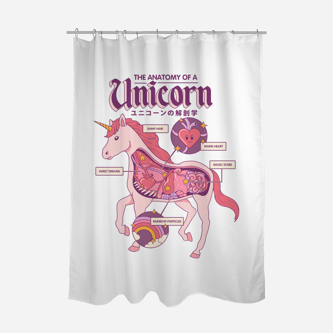 The Anatomy Of A Unicorn-none polyester shower curtain-Thiago Correa