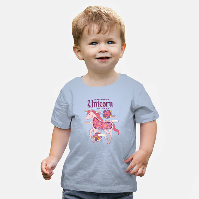 The Anatomy Of A Unicorn-baby basic tee-Thiago Correa