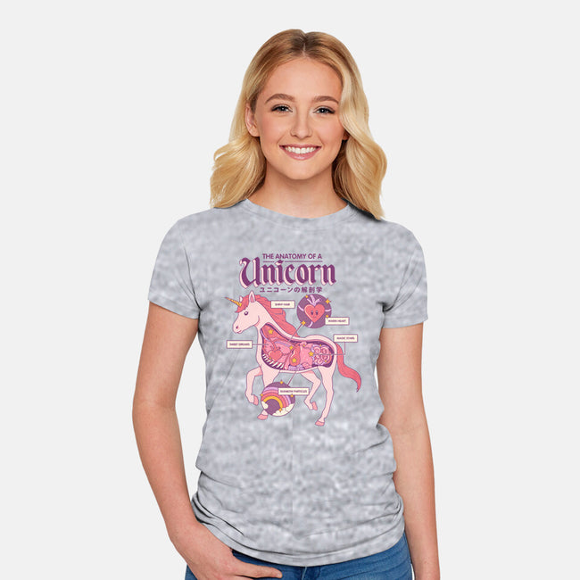 The Anatomy Of A Unicorn-womens fitted tee-Thiago Correa