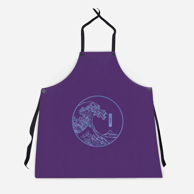 Neon Wave-unisex kitchen apron-fanfreak1