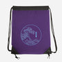 Neon Wave-none drawstring bag-fanfreak1