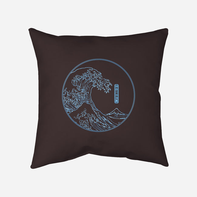 Neon Wave-none removable cover w insert throw pillow-fanfreak1
