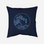 Neon Wave-none removable cover w insert throw pillow-fanfreak1