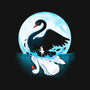 Black Swan-none fleece blanket-Vallina84