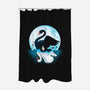 Black Swan-none polyester shower curtain-Vallina84