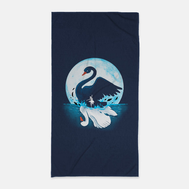 Black Swan-none beach towel-Vallina84