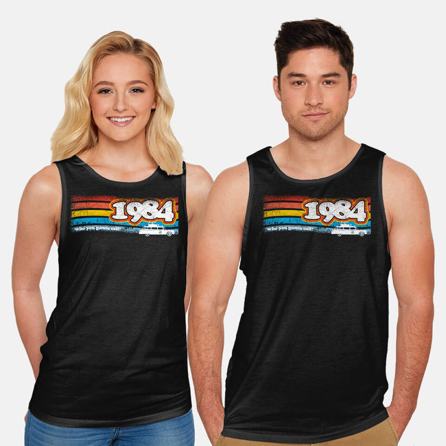 84 Buster-unisex basic tank-rocketman_art