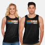 84 Buster-unisex basic tank-rocketman_art