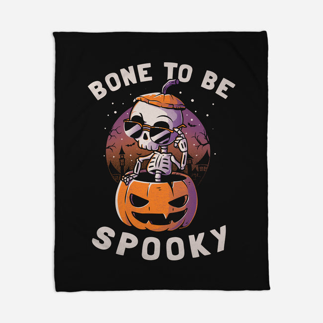 Bone To Be Spooky-none fleece blanket-koalastudio