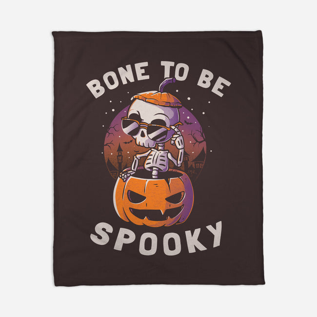 Bone To Be Spooky-none fleece blanket-koalastudio