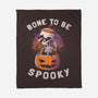 Bone To Be Spooky-none fleece blanket-koalastudio