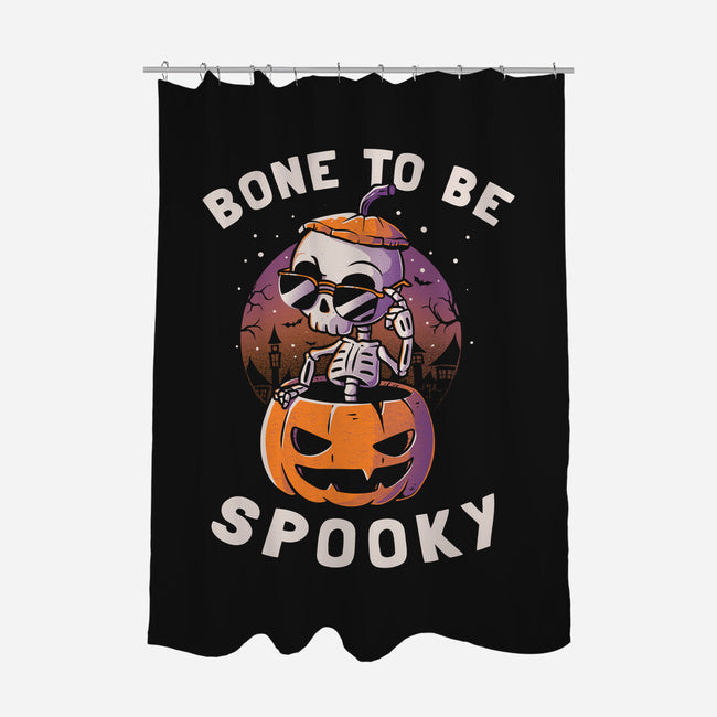 Bone To Be Spooky-none polyester shower curtain-koalastudio