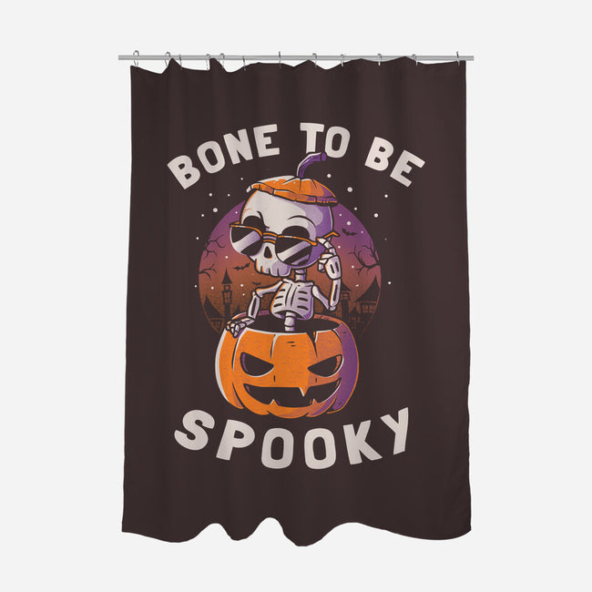 Bone To Be Spooky-none polyester shower curtain-koalastudio