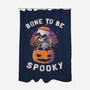 Bone To Be Spooky-none polyester shower curtain-koalastudio