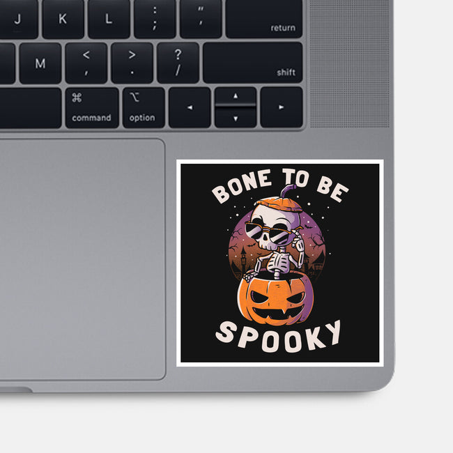 Bone To Be Spooky-none glossy sticker-koalastudio