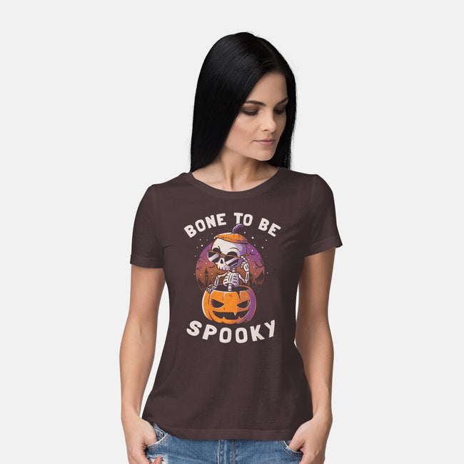 Bone To Be Spooky-womens basic tee-koalastudio