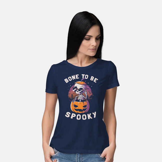 Bone To Be Spooky-womens basic tee-koalastudio